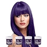 4 x New La Riche Directions Semi-Permanent Hair Color 88ml - Deep Purple