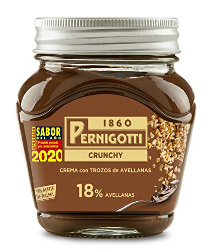 Pernigotti Crunchy - Crema De Cacao Con Trocitos De Avellana, 350 Gramo