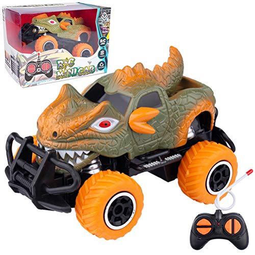 Yissma Mini Juguetes para niños Dinosaurio Control Remoto Coche Dino Jurassic Trucks Niños RC Race Cars para niños