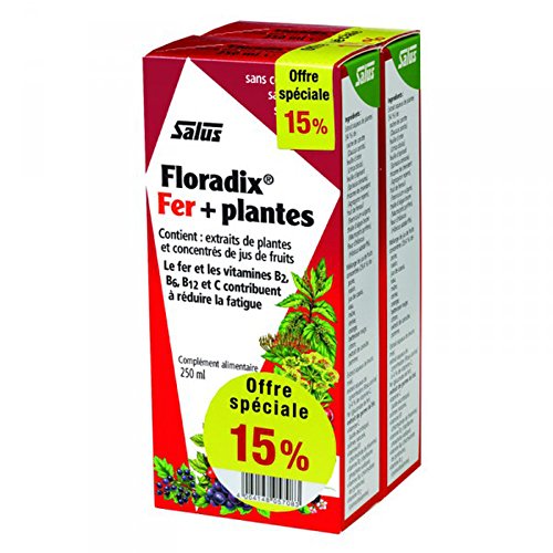 Floradix 500 ml: – Juego de 2 botellas de 250 ml – oferta especial -15%